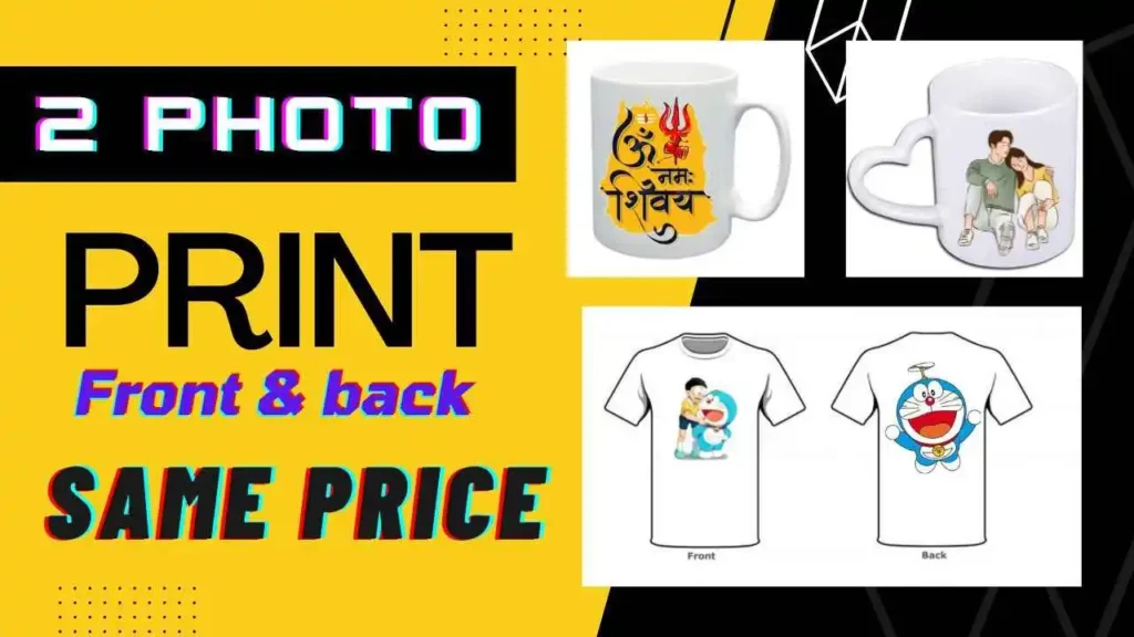 2 Photo Print at Same Price on Coffee Mug and Tshirt