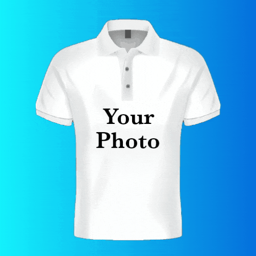 Collar Photo Tshirt
