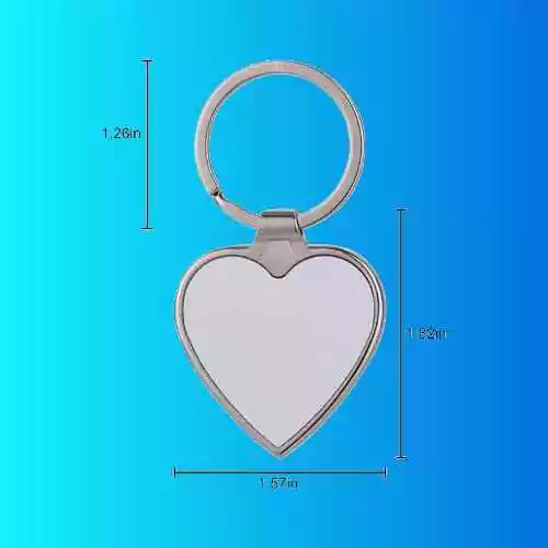 heartshape keychain size