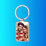 metal vertical keychain double side photo print