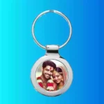 wedding couple round keychain